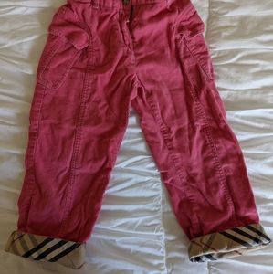 Burberry corduroy pants 3t